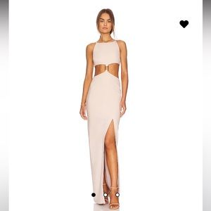 NWT- revolve gown with cut out